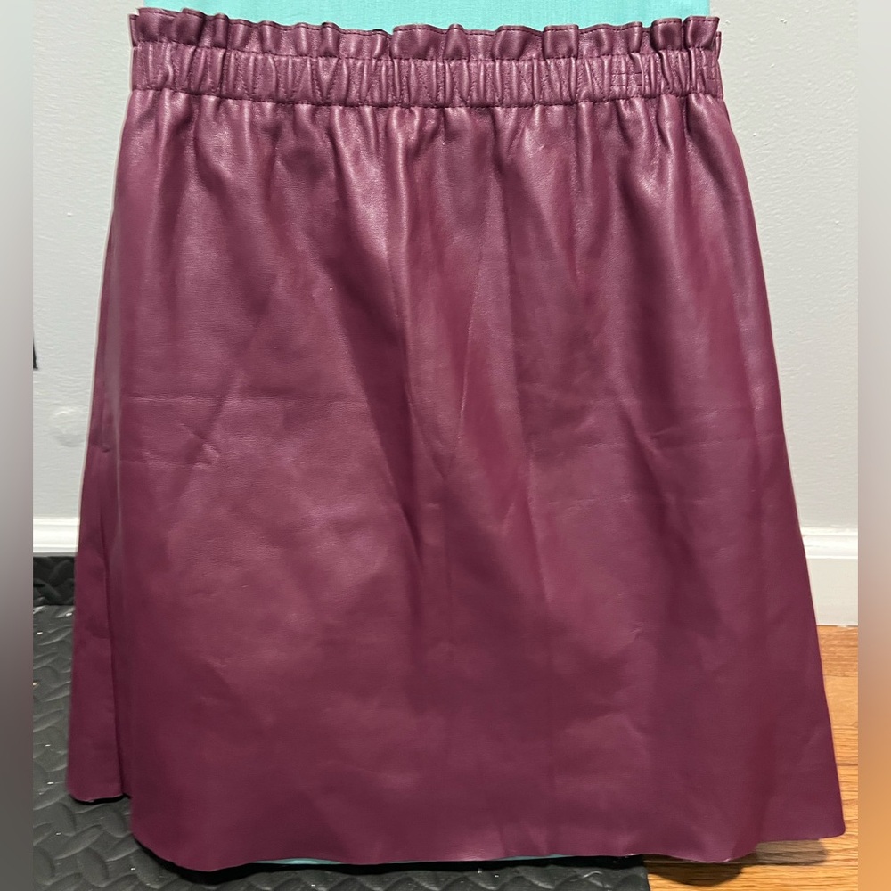 LOFT Rich Plum A-Line Skirt